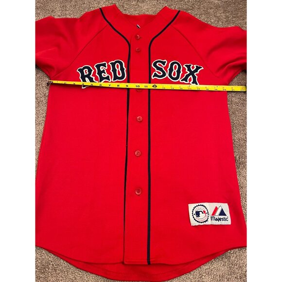 Curt Schilling Red Sox #38 Red Majestic Jersey Mens Size L Genuine MLB - Picture 3 of 7